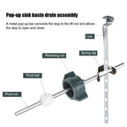 4pcs Lavatory Pop Up Center Piece Assembly, Sink Ball Rod Replacement Bathroom Sink Drain Repair Kit Compatible with Price Pfister Stopper & Other Popular Brands Replacement Parts for PS2673(Green)