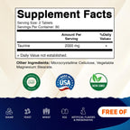 Vitamatic Taurine 2000mg Vegetarian Tablets, 180 Count, Non-GMO, Gluten Free - 2 Pack