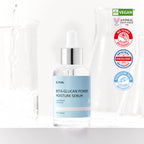 IUNIK Beta-Glucan Power Deep Moisture Serum – Intense Hydration Vegan Korean Serum with Mushroom Yeast Extract – For Dry, Mature, Sensitive Skin, Fine Lines & Loss of Firmness