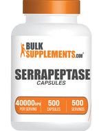 BulkSupplements.com Serrapeptase 40000 SPU Capsules - 500 Count (Pack of 1)