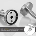 Hinmood Towel Bar Set Brushed Nickel, Bathroom Towel Ring Set 5pcs Including 2pcs 16'' Tower Bar, Towel Ring and 2 PCS Towel Hooks