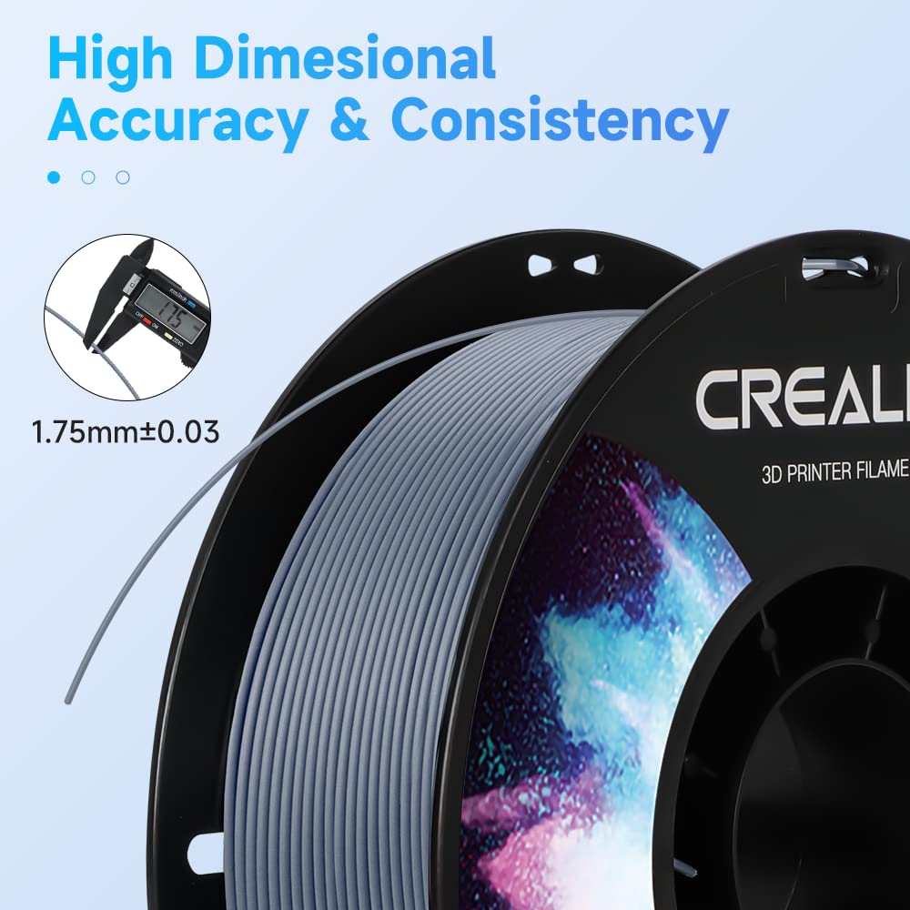 Creality ABS Filament 1.75mm, 3D Printer Filament, No-Tangling, Strong Bonding and Overhang Performance Dimensional Accuracy +/-0.02mm, 2.2lbs/Spool