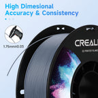 Creality ABS Filament 1.75mm, 3D Printer Filament, No-Tangling, Strong Bonding and Overhang Performance Dimensional Accuracy +/-0.02mm, 2.2lbs/Spool