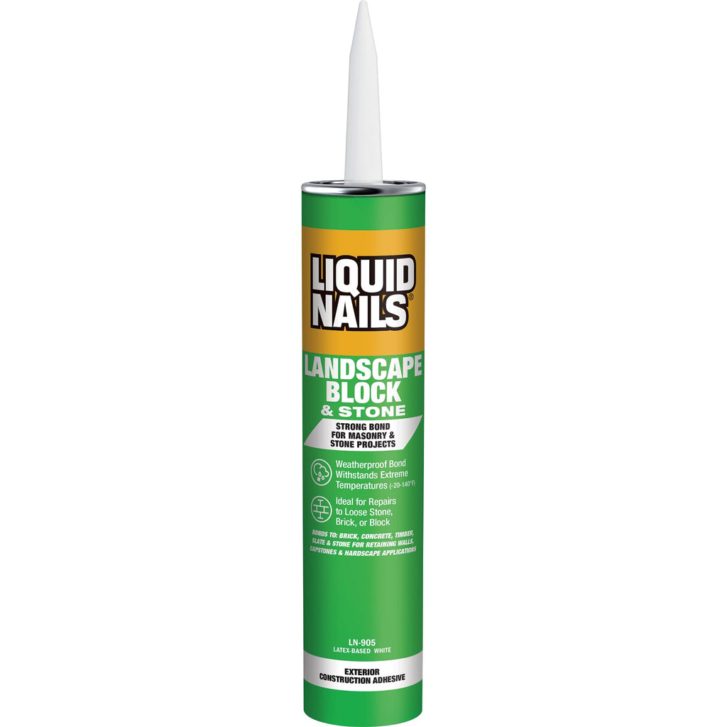 Liquid Nails - LN-905 Landscape Block Adhesive (LN905), Low VOC, 10 oz (Pack of 6)