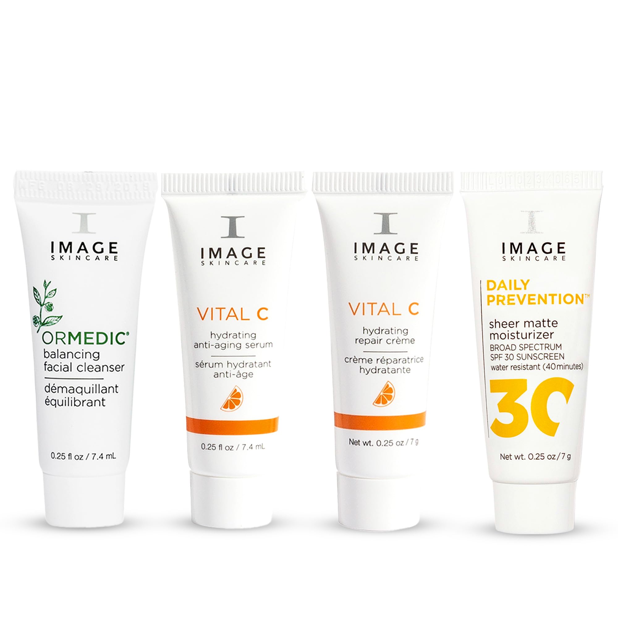 IMAGE Skincare, Five Star Favorites Introductory Skin Care 4 Step Regimen Set for Brighter, Healthier Looking Skin, Travel Size