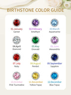 FindChic April Diamond Clip On Earrings for Women Silver Birthstone