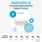 XYMOGEN MedCaps GI - L-Glutamine, Zinc & Prebiotic Inulin - GI Mucosa & Gut Lining Support - with Aloe Leaf Extract - Vegetarian & Non-GMO - 120 Capsules