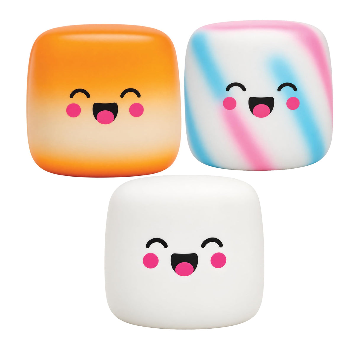 Squeeze Please 3 Pack Scented Marshmallow Stress Relief Fidget Squishy Toy
