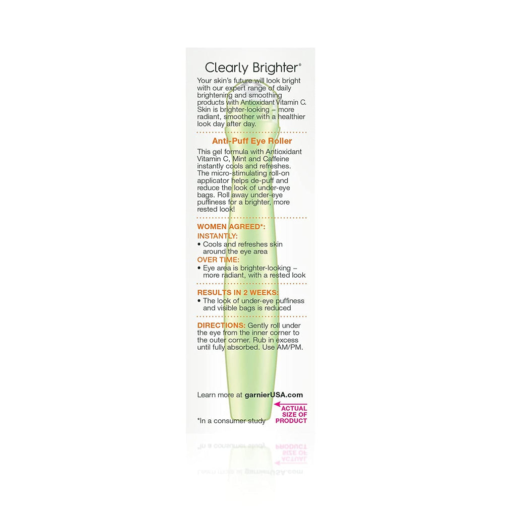Garnier SkinActive Clearly Brighter Anti-Puff Eye Roller 0.5 oz (Pack of 3)