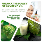 Virgin Soursop Oil (Anona Muricata, Graviola, Guanabana) – 100% Pure, Organic, Cold-Pressed, Unrefined – 2oz - 60ml – Natural Facial Oil & Moisturizer for Dry, Damaged, or Sensitive Skin