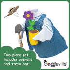 Gaggleville Gardener Goose Outfit, Fits Large 23" H Statue, by Fox