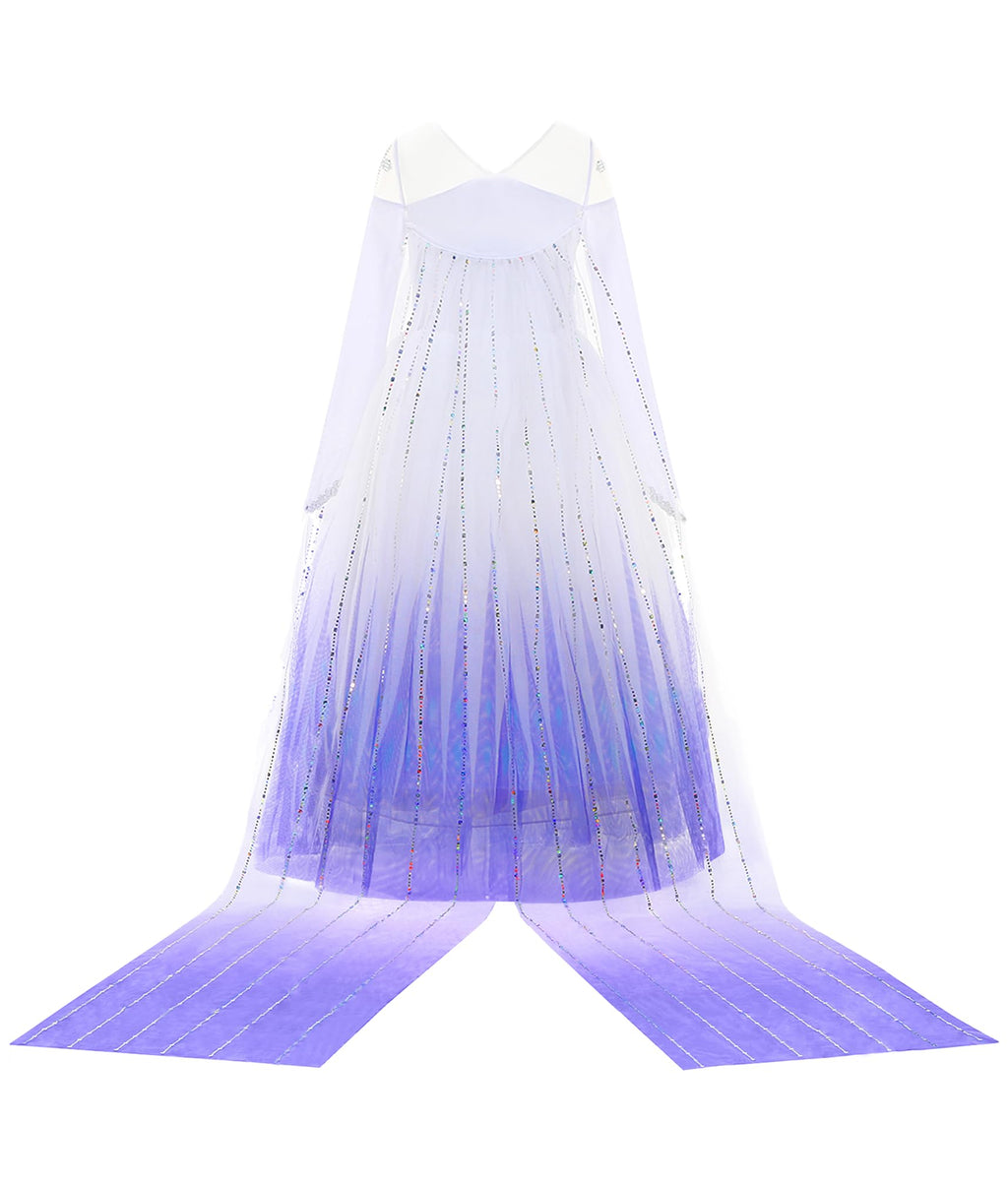 Aoiviss Girls Princess Costumes Snow Queen Princess Fancy Dress Up Clothes