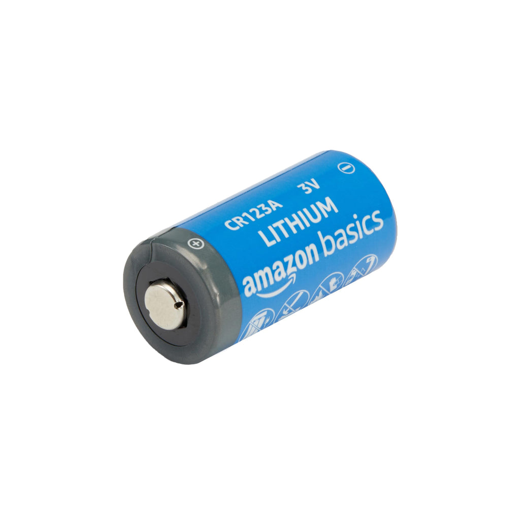 Amazon Basics 12-Pack Non-Rechargeable CR123A Lithium Batteries, 3 Volt, Up to 10-Year Shelf Life, Not for Arlo Cameras