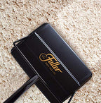 Fuller Brush Electrostatic Carpet & Floor Sweeper with Additional Rubber Rotor - 9" Cleaning Path - Lightweight - Ideal for Crumby & Wet Messes - Works On Carpets & Hard Floor Surfaces (Black)