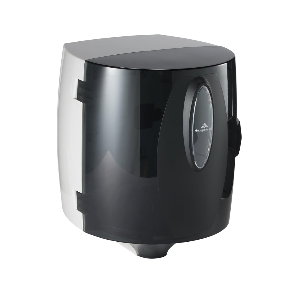 Universal Centerpull Paper Towel and Wiper Dispenser by GP PRO (Georgia-Pacific), Black, 54050, 10.25” W x 10.75” D x 12.625” H, 1 Dispenser