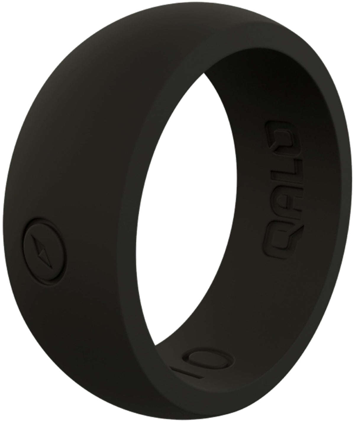 QALO Men's Silicone Ring, Classic for Men (Black, Black Classic, Size 10