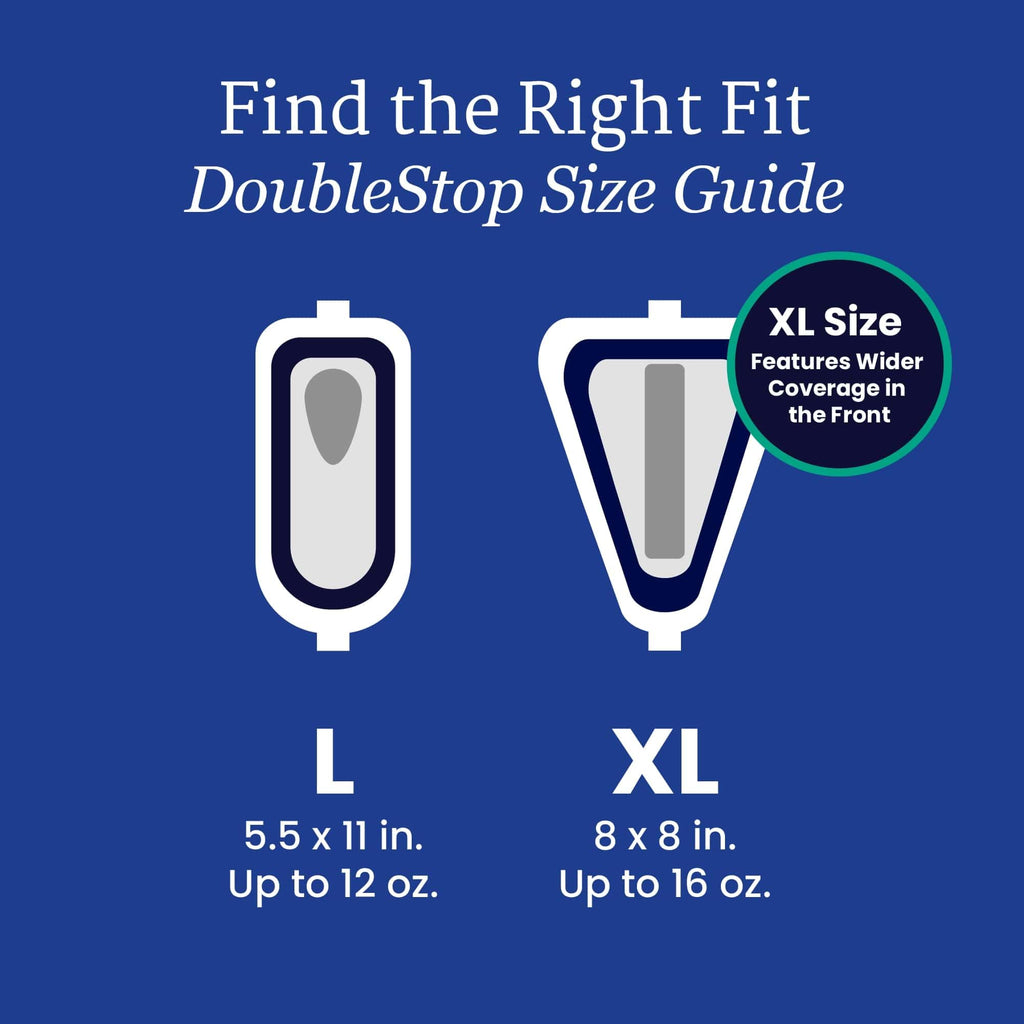 NorthShore DoubleStop XL Male Guards for Men, Case/72 (4/18s)