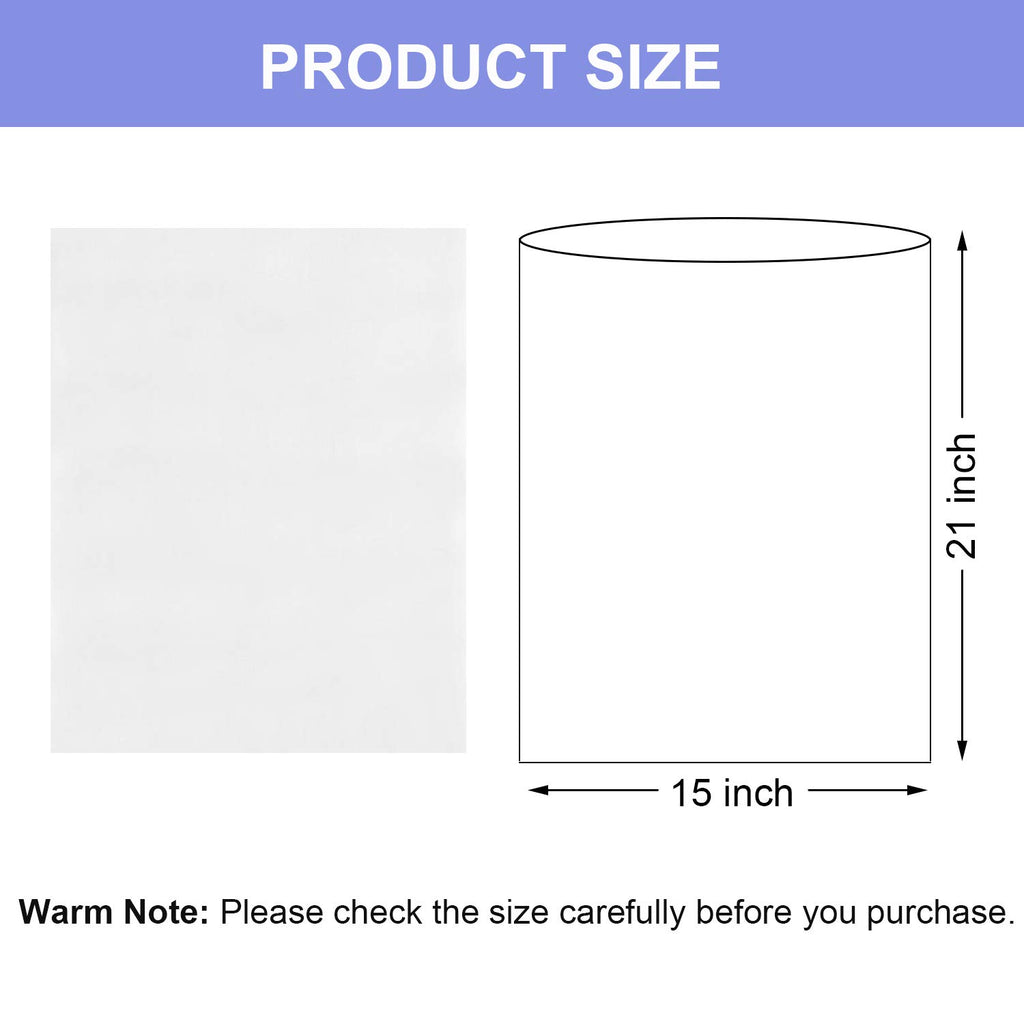 Shrink Wrap 50 Pcs 15x21 Inches Clear PVC Heat Shrink Wrap Bags for Packagaing Gift Basket and Homemade DIY Projects