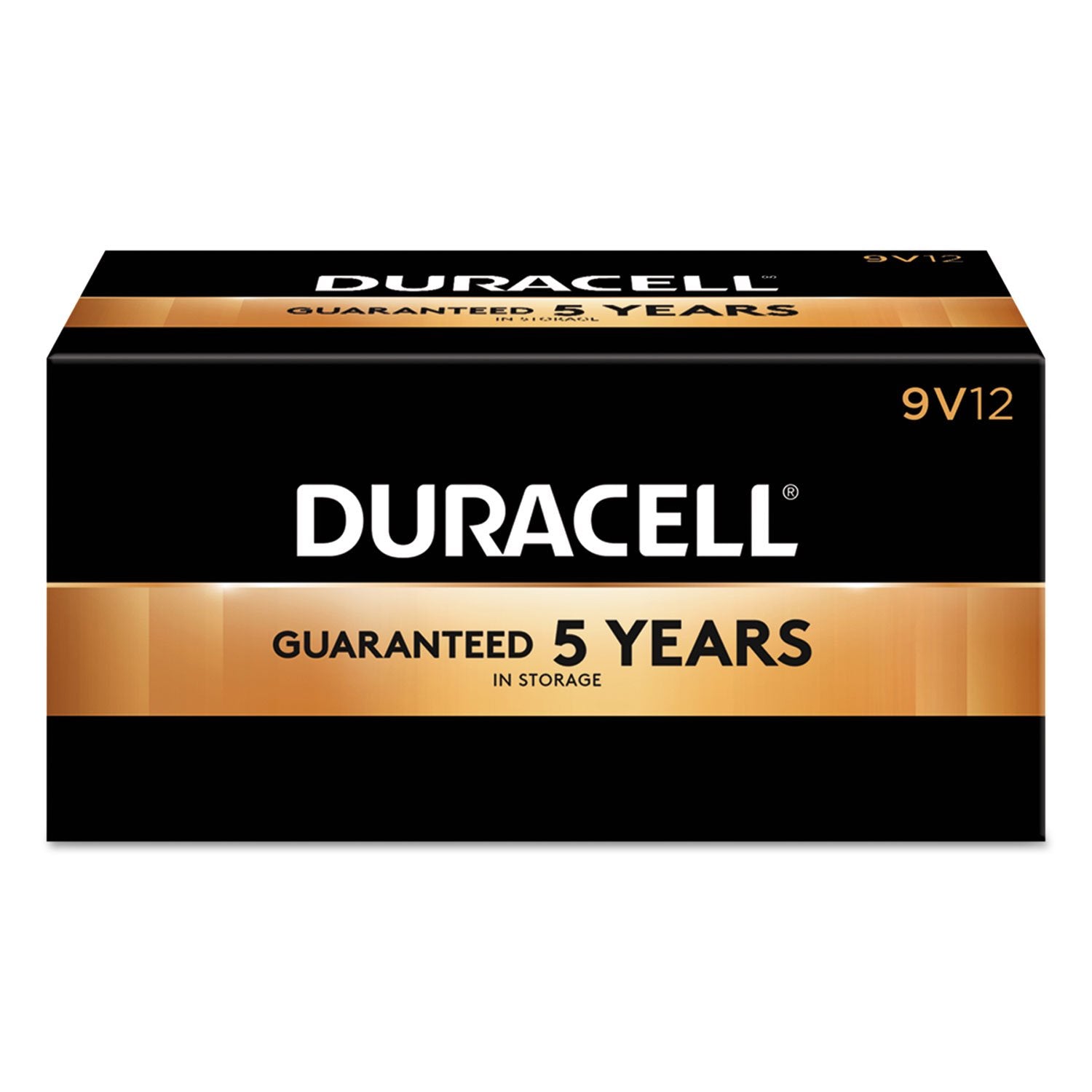 Duracell - CopperTop 9V Alkaline Batteries - long lasting, all-purpose 9 Volt battery for household and business, 12 Count (Pack of 1) (MN1604BKD)