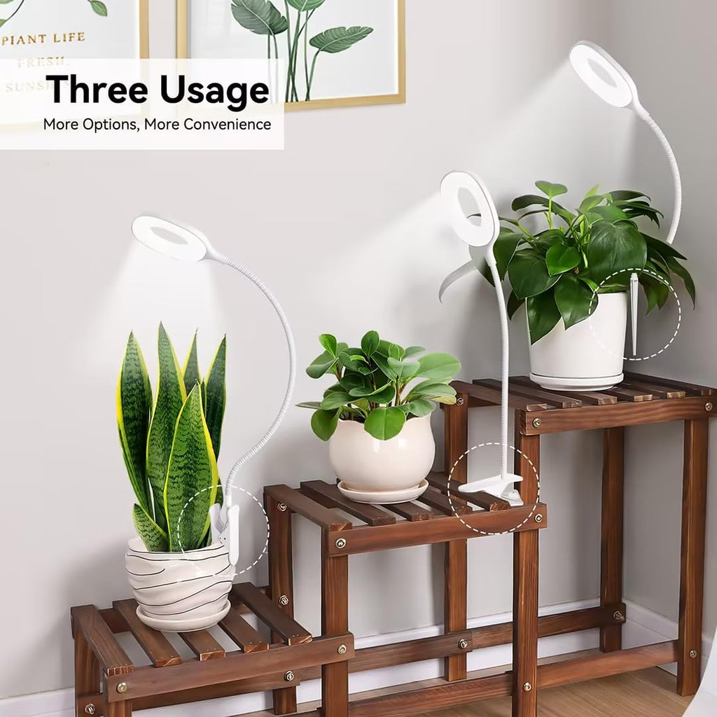 Grow Lights for Indoor Plant Full Spectrum, Clip On Plant Light with Remote