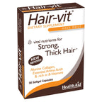 HealthAid Hair-VIT, 30 Capsules, Once Daily, Vital Nutrients for Strong, Thick, & Shiny Hair, Rich in B- Vitamins & Essential Amino Acids