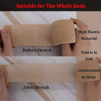 24 Pack Brown Breathable Self Adhesive Bandage Wrap 2 Inch, Multi-Purpose Non-Woven Cohesive Wrap - Vet Wrap | Athletic Tape | Medical Tape, Ankle Sprains, Swelling, Pets.