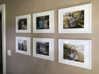 upsimples 11x14 Picture Frame, Gallery Wall Frames Set of 5, White