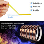MEBMIK Heat Tape for Sublimation Transfer, Heat Resistant/Press, Adhesive Transfer Tape, Thermal, No Residue, 6 Rolls 10mm x33m(108ft)