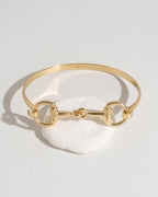 James Michelle Horse Bit Bracelet for Women – 3-Year Color Guarantee – Waterproof, Non-Tarnish, Hypoallergenic, Gold PVD Coated – Great for Beach, Wedding, Gifts