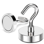 MIKEDE Magnetic Hooks 85Lbs Strong Neodymium Magnets with Hooks for Cruise