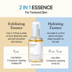 mixsoon Bean Essence Exfoliating, Snail Mucin Moisturizer for Hydrating, Fermented Bean Extract, Gentle Formula for Smooth Skin 50ml / 1.69 fl.oz. Korean Glass Skin Care