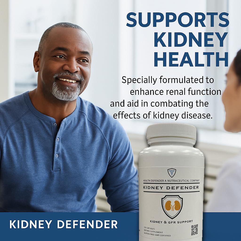 Kidney Support for CKD and Kidney Health-Health Defender-120 Capsules