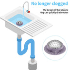 Aluvor Bathtub Drain Hair Catcher Shower Drain Cover Sink Drain Protector for Pop-Up & Regular Drains, Purple
