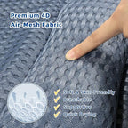 Bath Pillow, Bath Pillows for Tub Neck and Back Support, Bathtub Pillows for Head and Neck with 6 Strong Non-Slip Suction Cups, 4D Air Mesh, Bath Accessories Spa Gifts for Women(Blue)