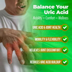AURA VITAMINS – Vitatonic Uric Acid Balancing Aid for Both Genders - Herbal Joint Care Detox Solution – Enhance Mobility - GMO-Free, Gluten-Free - 60 Capsules. (1)