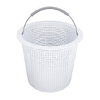 ZTTM 8 Inch Pool Skimmer Basket Compatible with Pentair 85014500 and S200/B200 Pool Skimmer Basket, Built-in Weight, Stainless Steel Handle with Rubber Grip