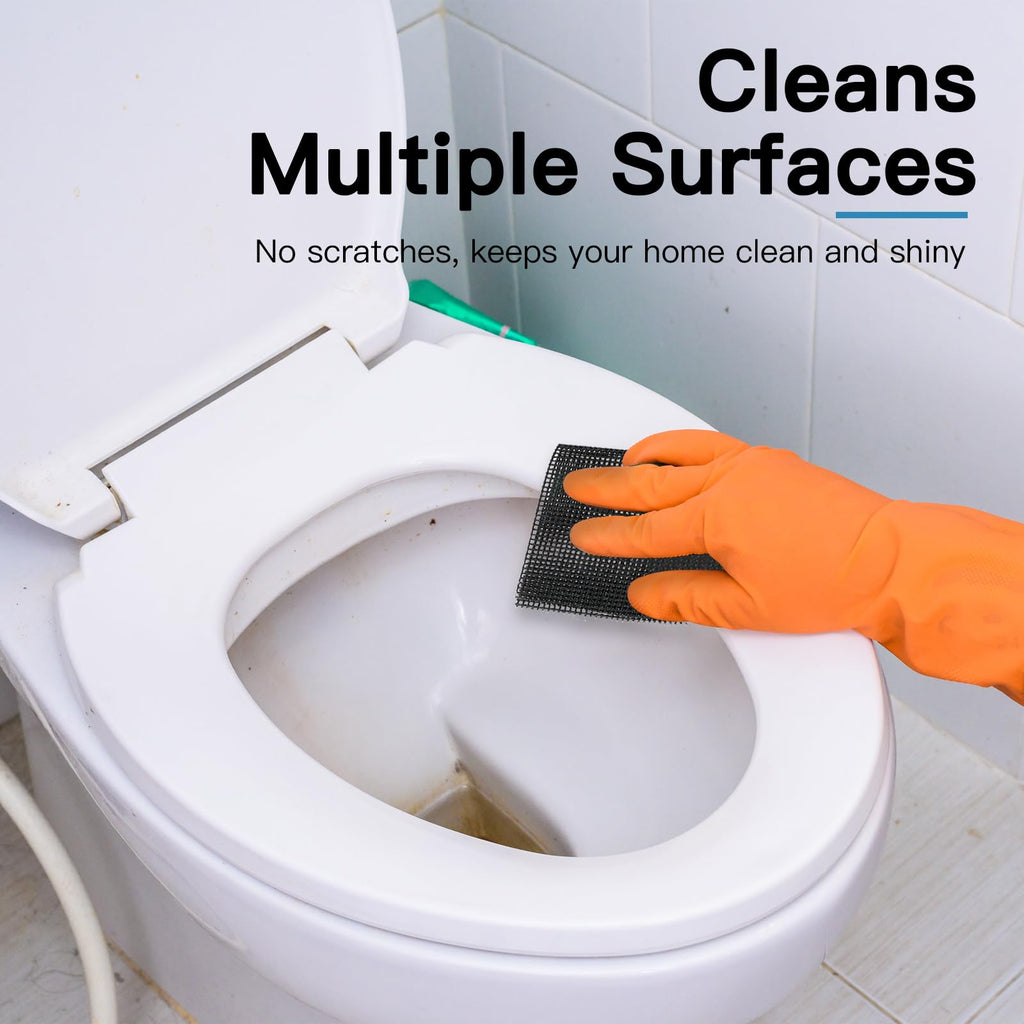 Yncotte Toilet Cleaner Hard Water, 2024 Newly Upgraded Toilet Cleaning Screens Hard Water Remove Pads for Stain Calcium Deposits Scrubber(30PCS)
