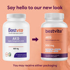 BESTVITE AKG (Alpha Ketoglutaric Acid) 1000mg per Serving (240 Veg Caps)