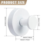 Fenas Suction Cup Hooks for Shower No-Drill Bathroom Hooks for Towels, Robes, Loofah Mountable on Bathroom Walls, Kitchen, Glass, Mirrors, Tile and Smooth,Non-Porous Surfaces (4, White)