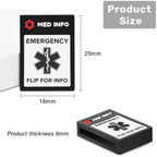 MYLUCKYTAG QR Code Medical ID Tag - Medical ID Bracelet Sleeve - Fits for Apple Watch Medical ID Band or Fitbit Medical ID Band - Medical Alert - Free Online Emergency Medical Profile
