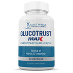 Justified Laboratories (5 Pack) Glucotrust Max 1295MG Formula Supplement Pills 300 Capsules