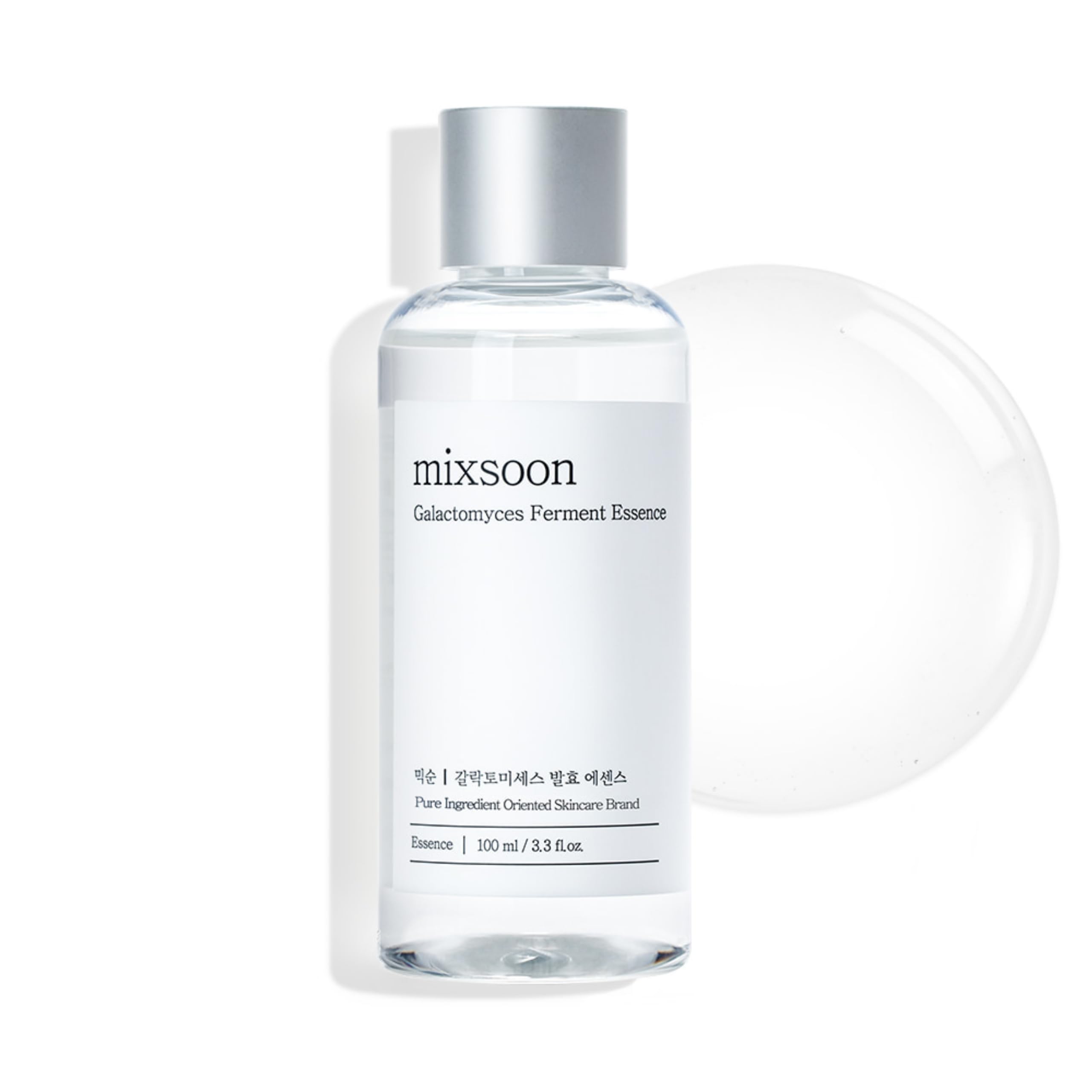 mixsoon Galactomyces Ferment Essence - Deep Moisture, Tone Clarifying Essence to Smooth Skin for Dull, Uneven Skin - Korean Skincare for Glass Skin - Vegan (3.38 fl.oz / 100ml)