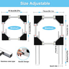 Washer and Dryer Stacking Kit - Universal Stacking Kit with Pull-Out Drying Rack for Laundry Room - Adjustable 24" - 29" - Space-Saving
