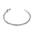 Alex and Ani ACOTAR Illyrian Sword & Shadows Cuff | A Court of Thorns and Roses Gift | Shiny Silver, Brass | Adjustable Cuff Bracelet For Women