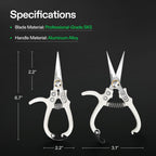 VIVOSUN Pruning Shears for Gardening, Q-Shaped Garden Scissors for Plants