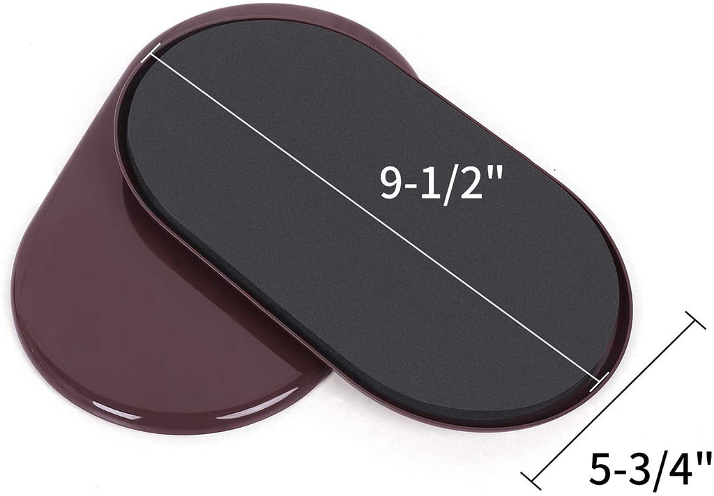 Reusable Large Furniture Sliders for Carpet, Furniture Movers Sliders, Carpet Movers Oval Heavy Duty Sofa Bed Table Desk Movers for Carpet –Quickly and Easily Move Any Item, Brown (8 Pack)