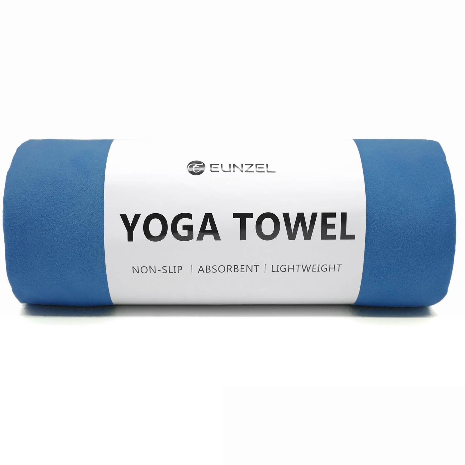 Eunzel Hot Yoga Towel Non Slip Yoga Mat Towel Non-Slip Sweat Absorbent Microfiber Towel for Hot Yoga, Pilates and Workout 72" x 26.5", Navy