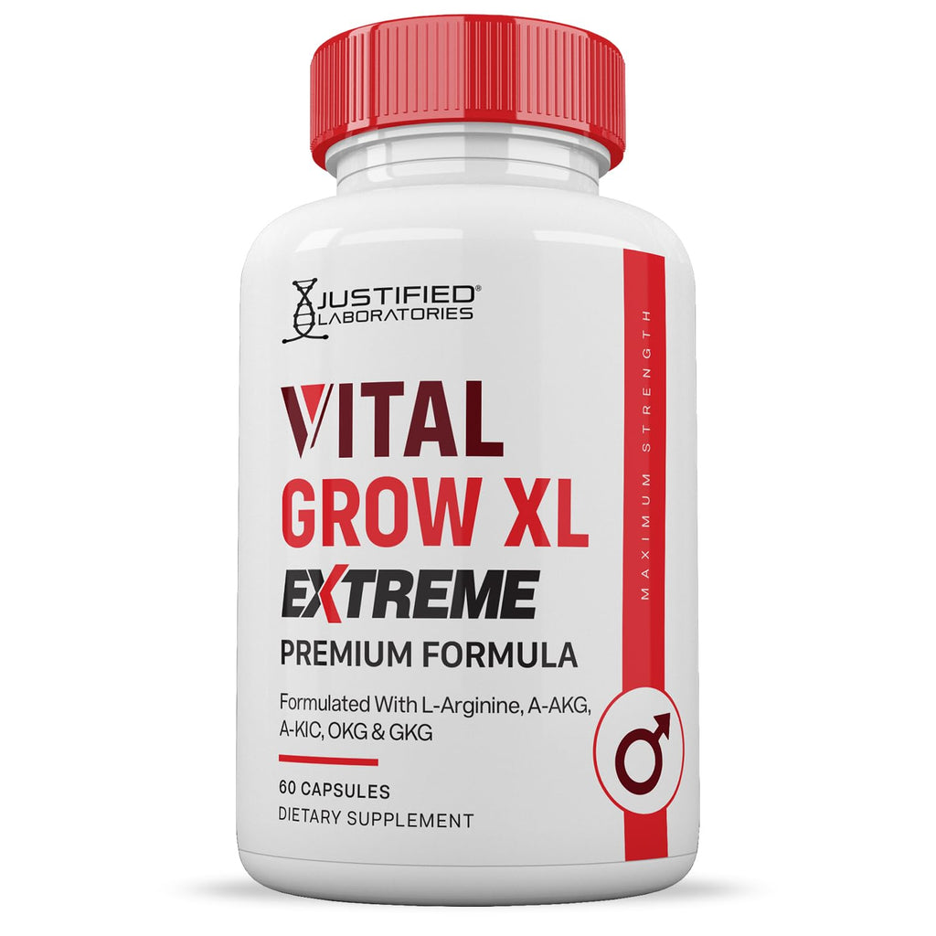(3 Pack) Vital Grow XL Extreme Pills 1600MG Premium Formula Proprietary Blend for Men's Health 180 Capsules