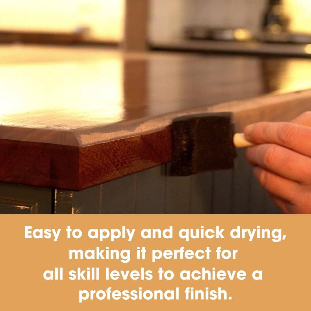 Furniture Clinic Danish Oil | Wood Care for Interior & Exterior Furniture | Restore, Seal & Protect Oak, Pine, Teak & More | Non-Toxic Natural Satin Finish | Repels Water, Stains, Dirt | 17oz/500ml