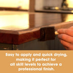 Furniture Clinic Danish Oil | Wood Care for Interior & Exterior Furniture | Restore, Seal & Protect Oak, Pine, Teak & More | Non-Toxic Natural Satin Finish | Repels Water, Stains, Dirt | 17oz/500ml